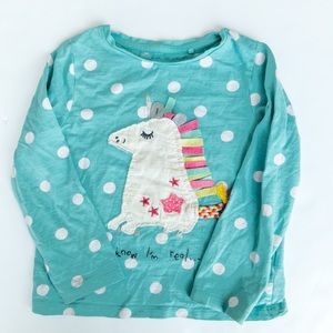 NEXT Direct Unicorn 3/4 yrs Blue Tee